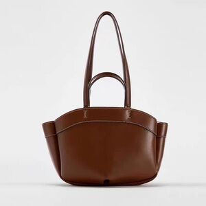 Zara Rich Brown Tote Bag